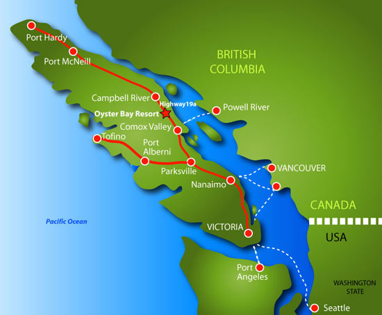 Vancouver Island Map Vancouver Island Cities
